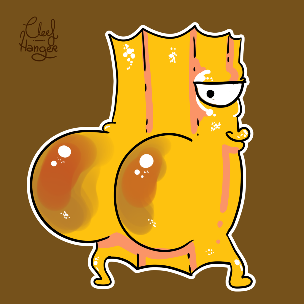 Curro el Churro culón con su enorme respingon y rosaceo culazo y sonrisa picaruela.